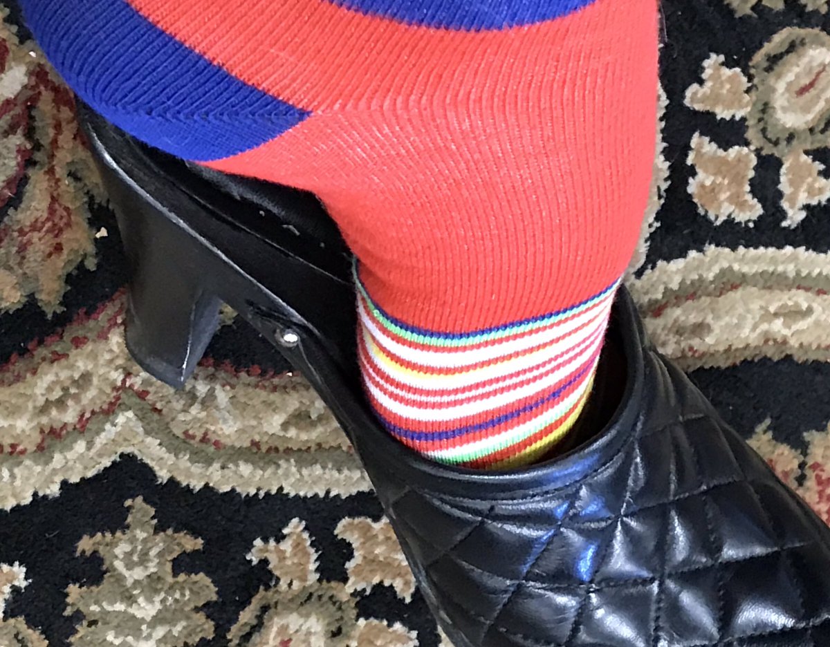 DanaHertneky's tweet photo. Celebrating #WorldDownSyndromeDay and wearing my crazy socks! @DSACO  #crazy4DSACO https://t.co/OuaGf59nyU