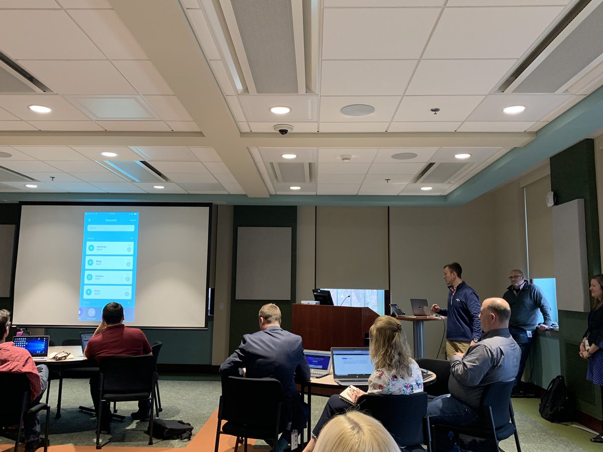 GregorySBaker's tweet photo. @ChrisWickhamPY representing #pycsd in the app smackdown today at the #StudentsAtTheCenterWFL conference! The app here is “anchor,” a way to empower your students to create podcasts to demonstrate their learning. #pycsdpl @PYSupt #pyproud https://t.co/ayY9I4p7mi