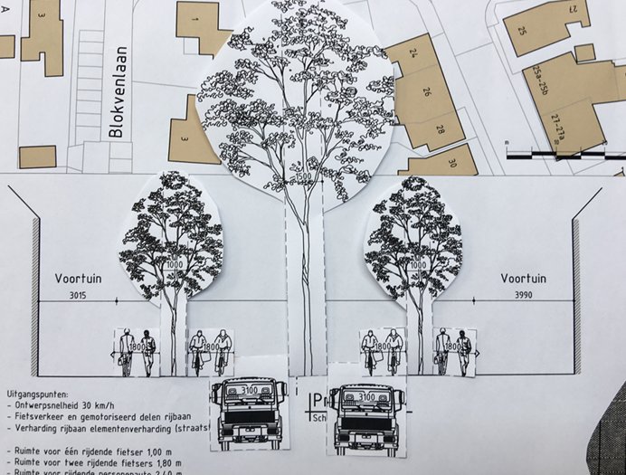 Waalregemeente's tweet photo. De leden van de Denktank Duurzaam door Waalre presenteerden 19 maart hun schetsontwerpen voor de Traverse in Waalre-Dorp. De 19 schetsen zijn vooral gericht op het verlagen van de snelheid en het terugdringen van het verkeer op de Traverse. https://t.co/m6SxVC0uPH
