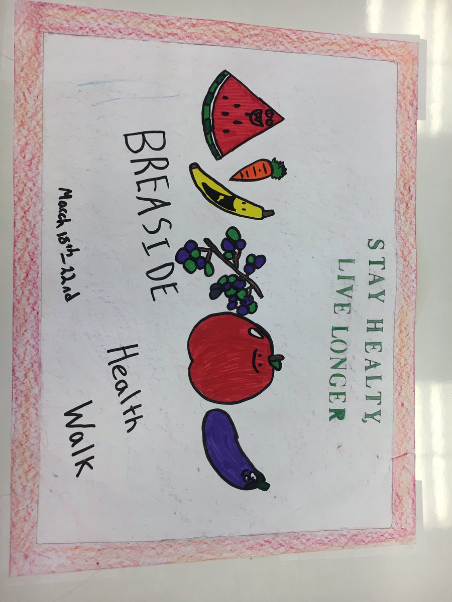 BraesideSchool's tweet photo. Thanks grade 5/6 leaders for all of your help in creating the Health Walk scavenger hunt, posters and announcements😊 https://t.co/pZezVNj9lJ