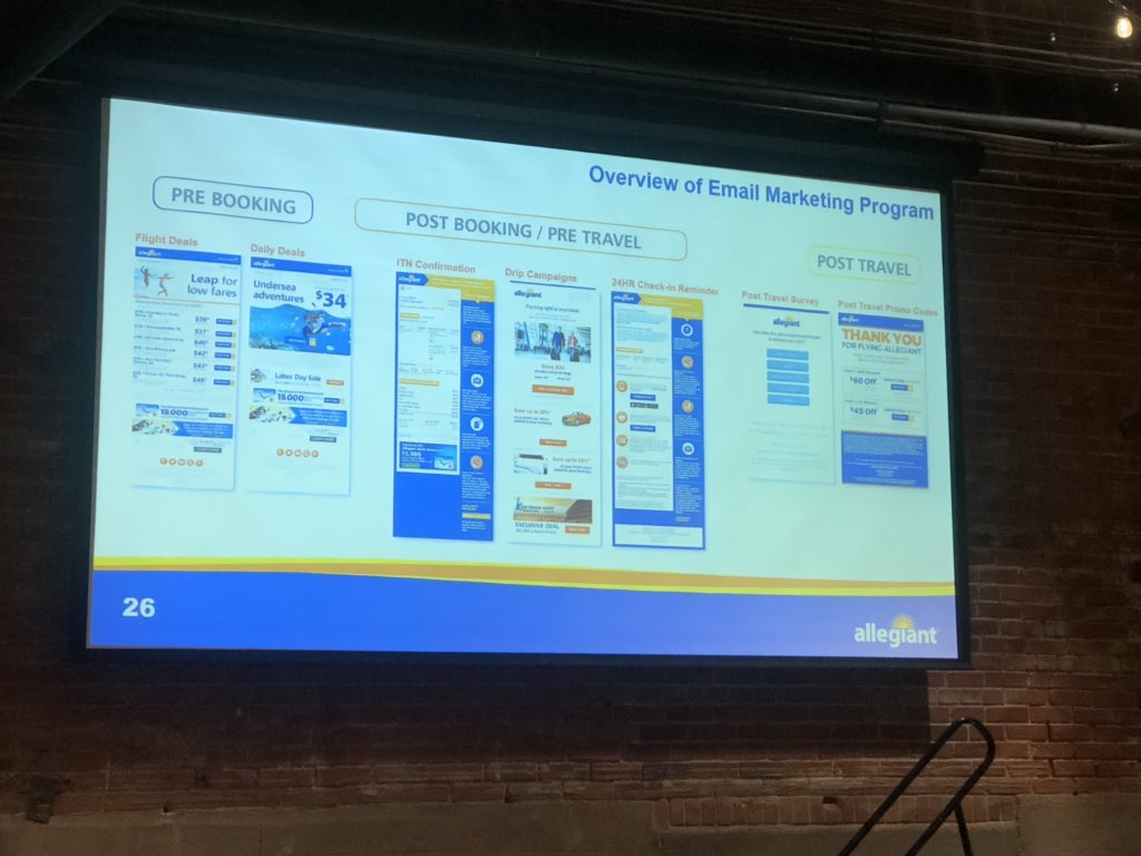 jaywalker20's tweet photo. Implementing marketing automation helps @Allegiant deliver quality and relevant content to individuals- not a mass email list. #EmailMarketing @AMAWichita @FlyICT https://t.co/RmTixGPGsy
