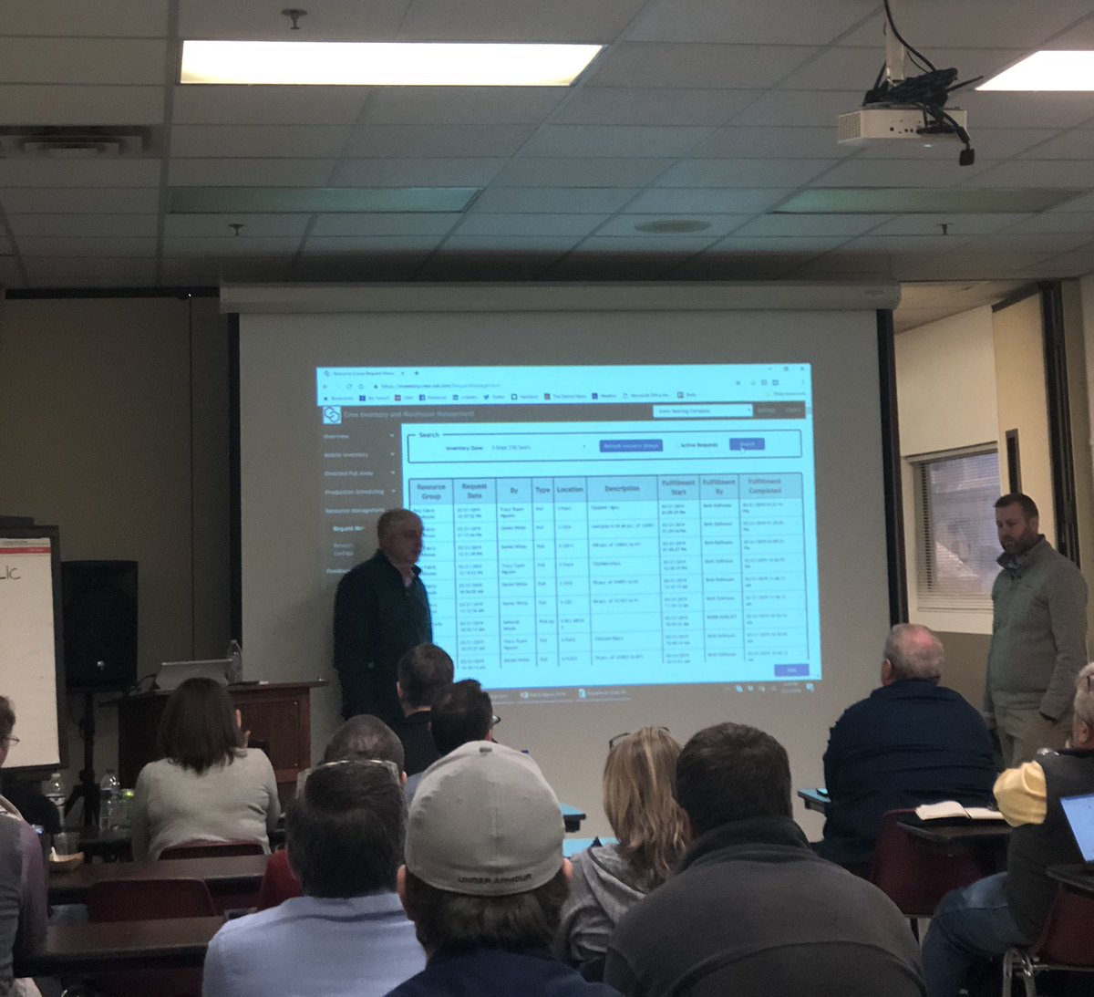 CREO Solutions @jason_g_prater is in the house. Loving these #mobile inventory #cloud #erp solutions at the #plex Michigan User Group! @PlexSystems #inventoryaccuracy