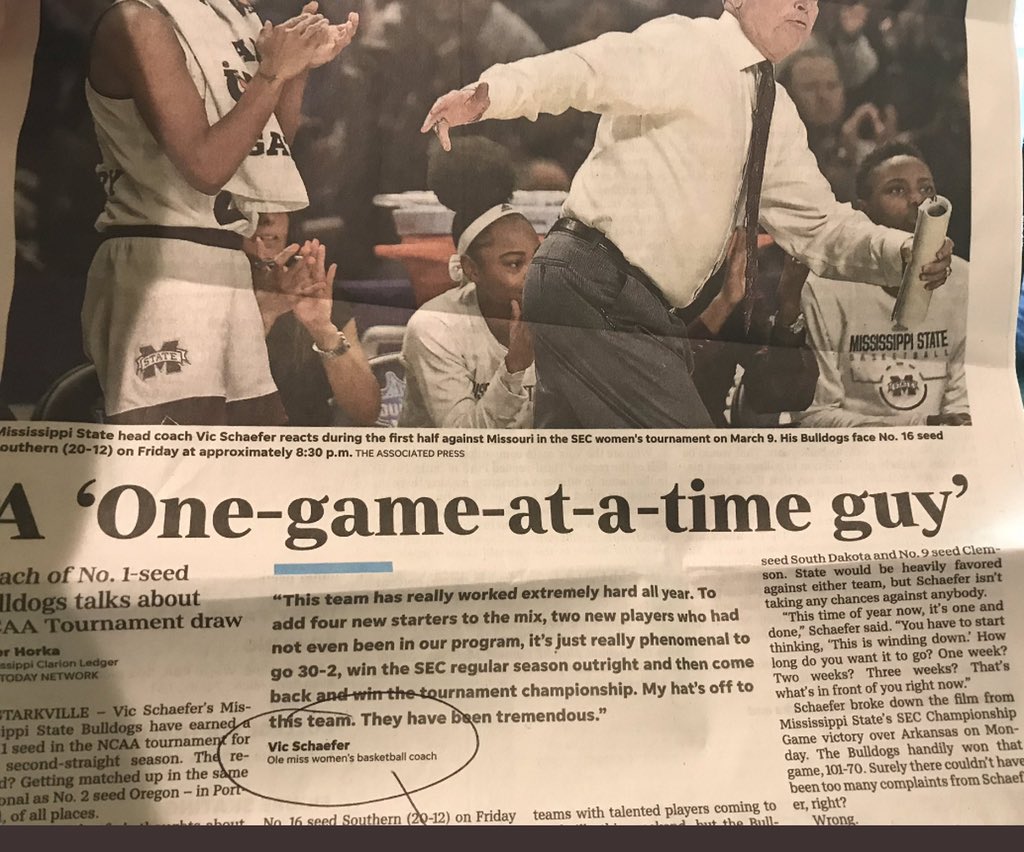 BFW's tweet image. If you’re a State fan, you need to immediately stop giving the Clarion Ledger any of your money. The paper’s current leadership is incapable of printing a product that is worth your time.