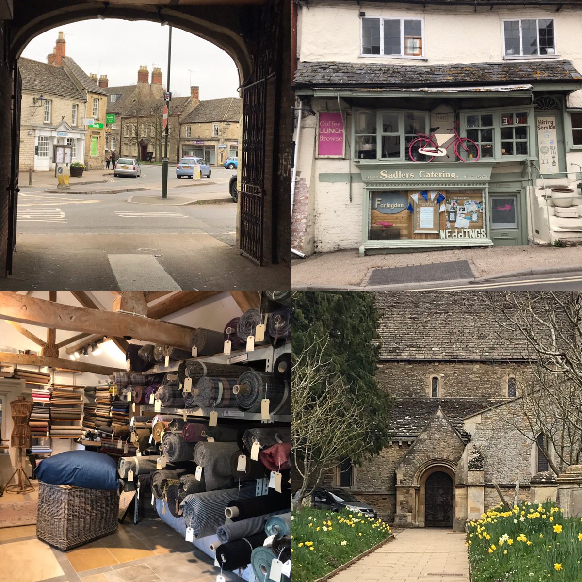 art_in_textiles's tweet photo. Photos from my inspiring trip to the #Cotswolds today. Had to fit in a visit to #CotswoldWoollenWeavers @NewsCWW too! #Lechlade #Faringdon #Filkins #artinspiration #Oxfordshire #architecture #buildings #Spring https://t.co/dDopBitZGf