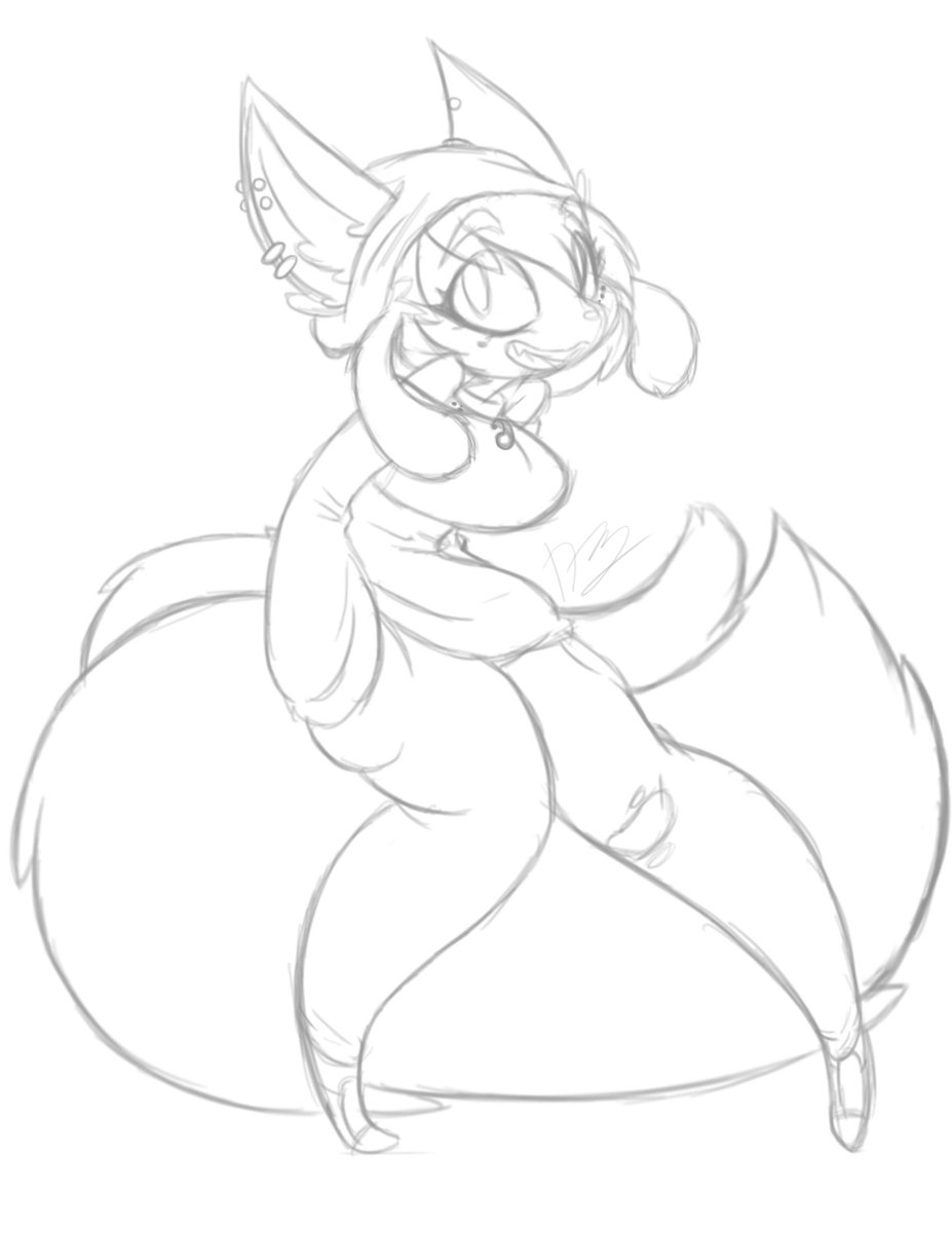 Mooshi_Muffin's tweet photo. I'm trying to draw my closed race gal, she's an Akinna, in modern style clothes instead of tribal ones. I hope you all love Melina! #closedrace #closedspecies #akinna #doodle #sketch #furry #fashion https://t.co/zUOFufoUi3