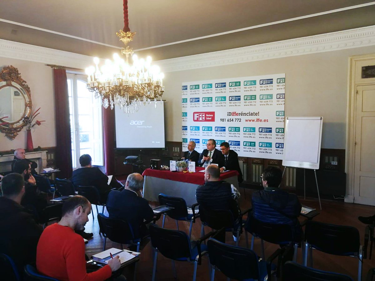 Esta mañana celebramos en #IFFE, con una participación de más de 20 empresas, uno de nuestros Desayunos de Alta Dirección sobre #IoT, #RFID, así como los apoyos y ayudas que existen. Con el patrocinio de #PRODIMAR, promovido por el #IGAPE y con la colaboración de <a href="/aeBergondo/">Empresarios Bergondo</a>. 💼