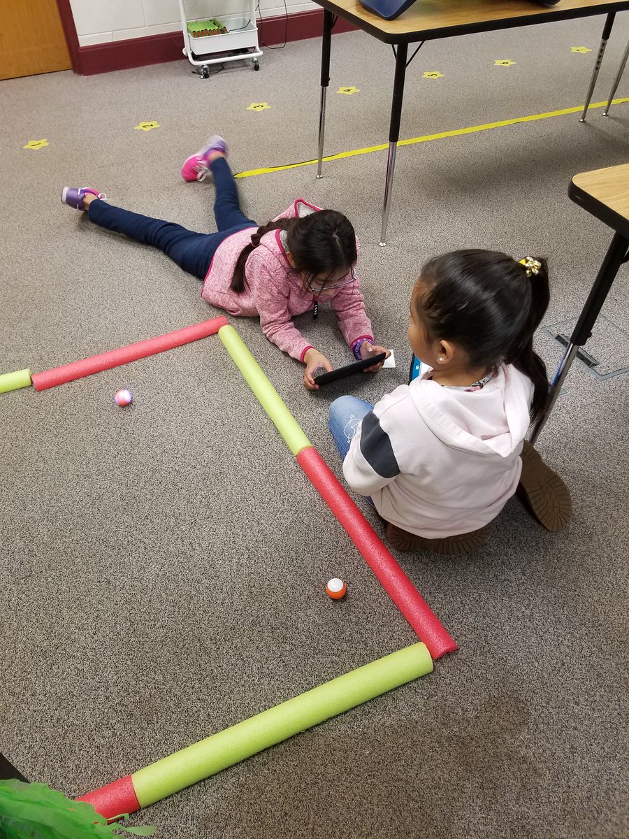 Took our Spheros for a test drive today in coding enrichment. We wrote code on our iPads to control our robots. Can't wait to try them with mazes next week! #spheromini #sphero #codingisfun #elementarycoding  <a href="/GibsonGrizzlies/">Gibson Elementary</a>