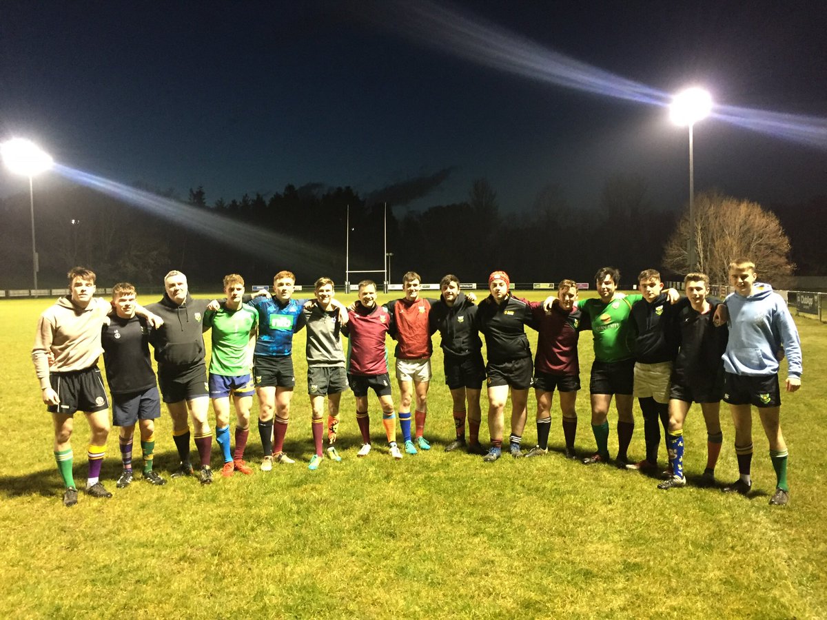 dlsp2000's tweet photo. @DLSPFCRugby Under 20s showing off some schnazzy mixed socks in recognition and huge praise of all in @Downsyndromecen #WDSD19 https://t.co/b8XrWm0qbY