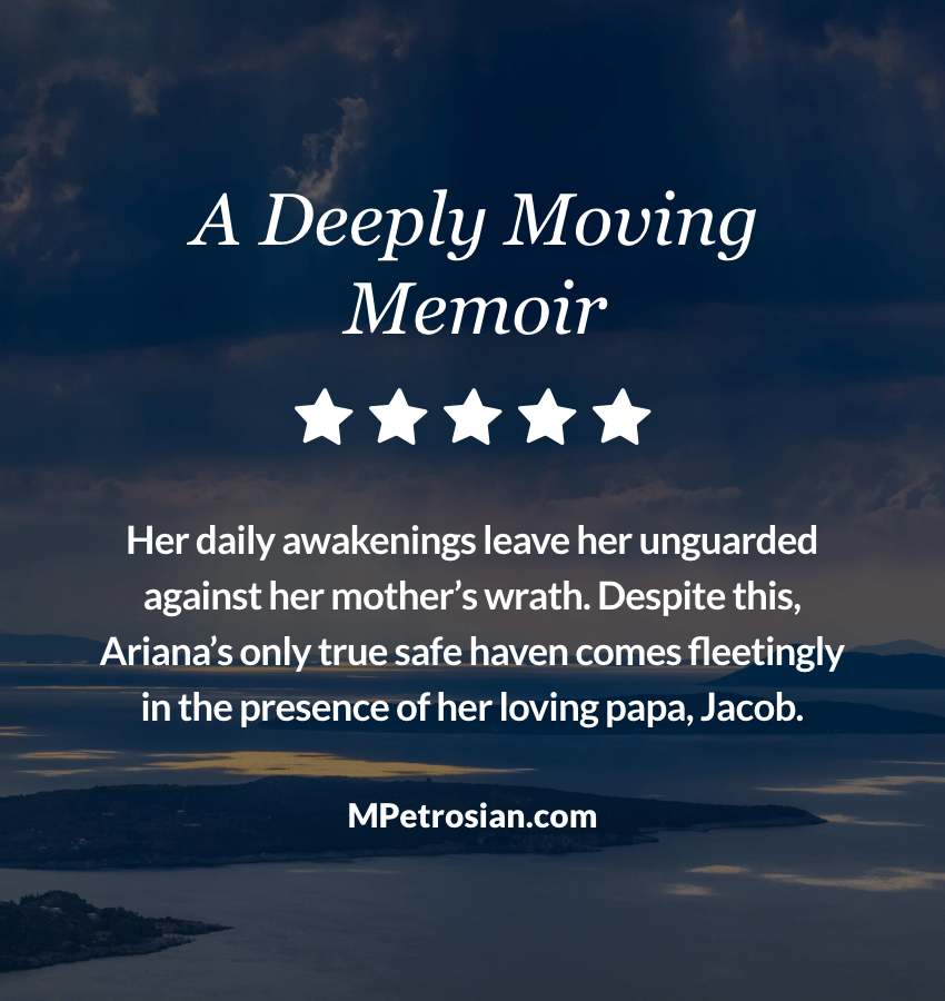 Read the memoir that will move your heart and soul. Order your copy today! Amazon.com/Cry-Rain-Memoi… #MelinehPetrosian #CryForRain