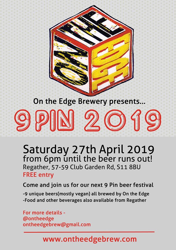 OntheEdgeBrew's tweet image. Save the date. Beers are brewing- list to come soon. Sheffield's smallest brewery showcasing 9 of our unique beers in 9 pins (35 pints per beer)
All the beers are vegan facebook.com/events/2213286…