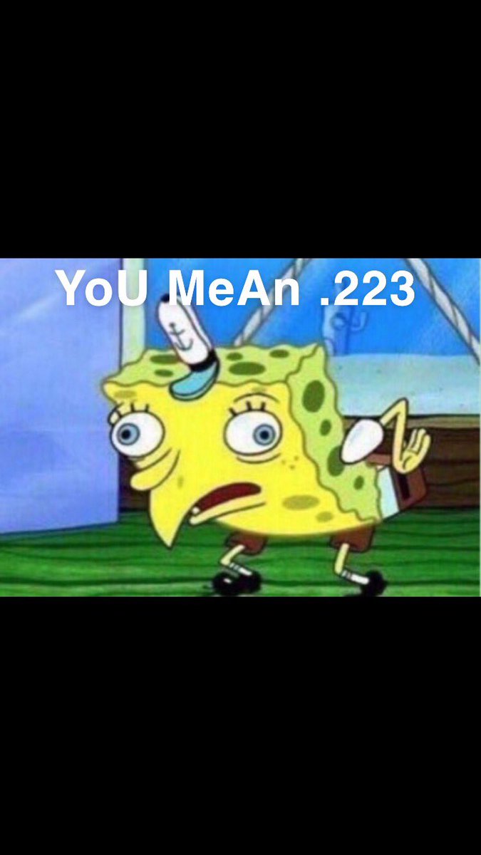 captains_dad's tweet photo. Service members: my AR has a 5.56 upper receiver.
Civilians: you mean .223?
Service members: https://t.co/SpvauvlFJY