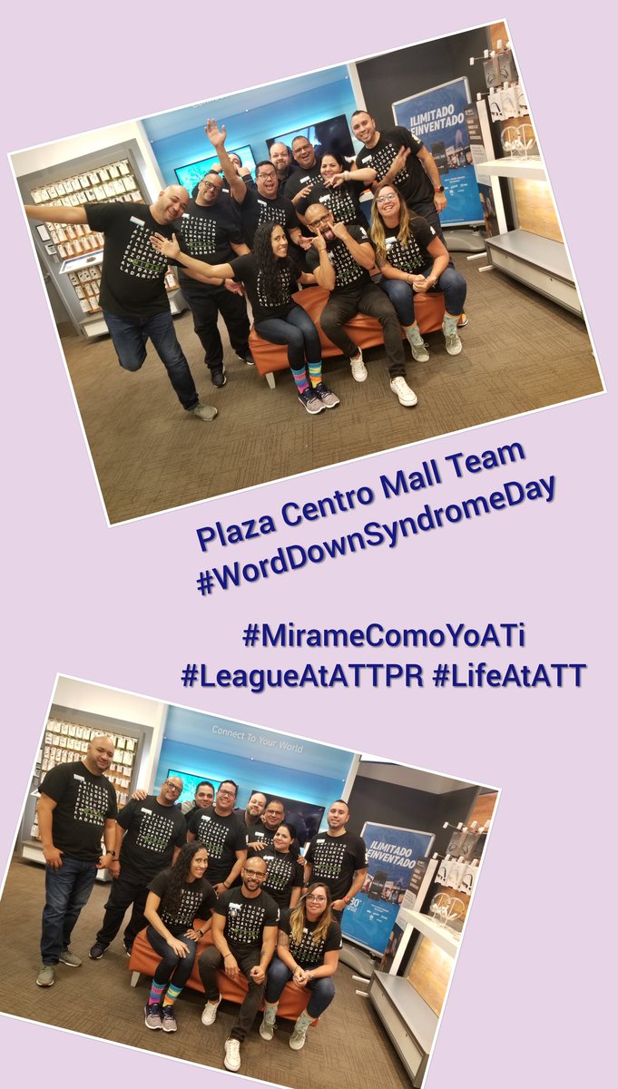 AidaYVega1's tweet photo. Plaza Centro Mall Team
#WorldDownSyndromeDay #MirameComoYoATi #LeagueAtATTPR
#LifeAtATT https://t.co/Kwm27qLOsf