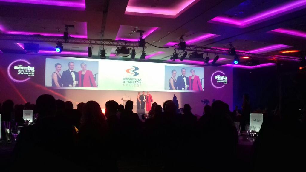 NCFNuclear's tweet photo. Skills Innovation of the Year Winners, National SEMTA Skills Awards 2019. Bridgwater & Taunton College / NCfN Southern Hub. https://t.co/WhxYwJIrcE