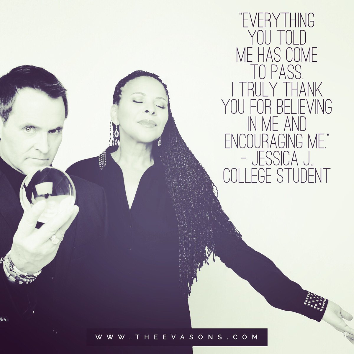 TheEvasons's tweet photo. Love your audience and they will love you back. ❤️ ❤️
#mentalistduo #psychicduo #telepathyduo #telepathists #Magic #mentalist #psychicmedium #love #future https://t.co/cIUNLmkwky