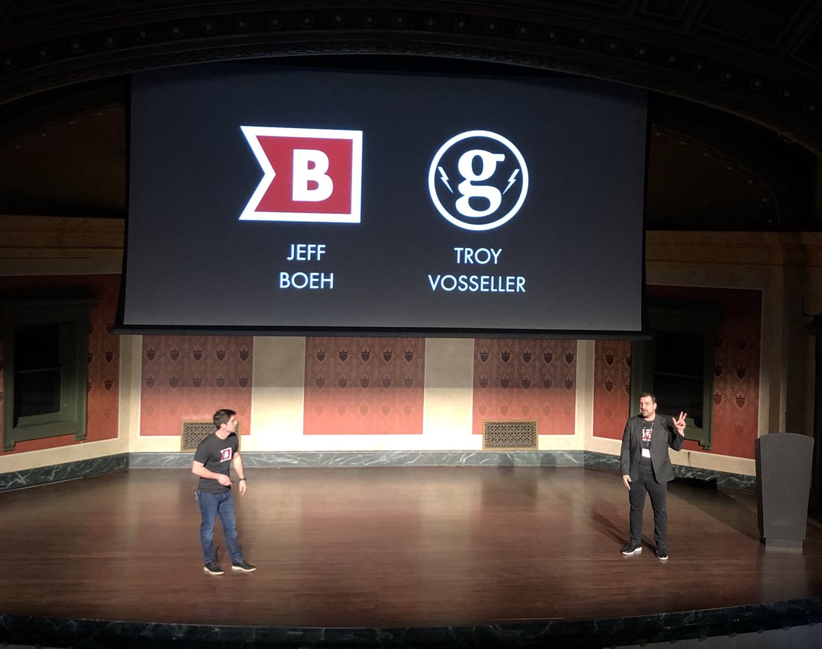 StartupCincy's tweet photo. Here we go! @brandery’s NINTH demo day is about to get rolling at Memorial Hall in Over the Rhine! Six stellar startups will be presenting and graduating this evening — can’t wait to see what they’re all about! #StartupCincy https://t.co/RGUFLY2V59