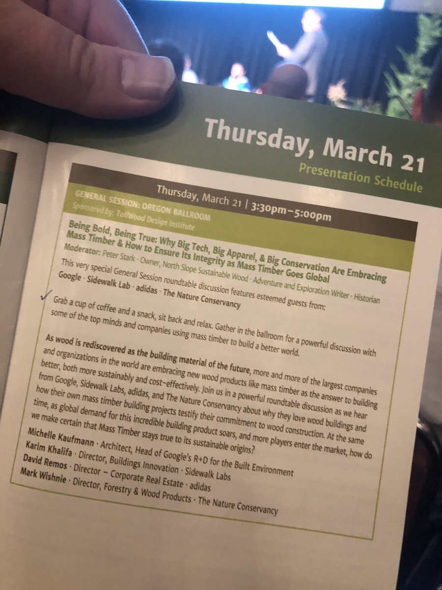 draw2build's tweet photo. @starkadventurer Wrapping up the @MassTimberConf in #pdx for 2019. Why Big Tech, Big Apparel, & Big Conservation Are Embracing Mass Timber & How to Ensure Its Integrity as Mass Timber Goes Global #peterstark #Astoria #forestproud https://t.co/Q0sXFTFxQi