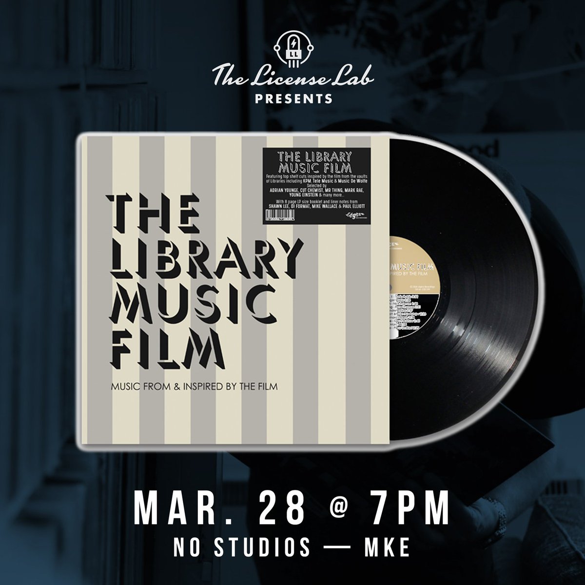 thelicenselab's tweet image. @LibraryMusicDoc makes its stateside premiere in MKE in one week. It's the final countdown.

nostudios.regfox.com/the-license-la…

#thelibrarymusicfilm #shawnlee #kpm #indiefilm #dustyfingers #milwaukeefilm #documentary