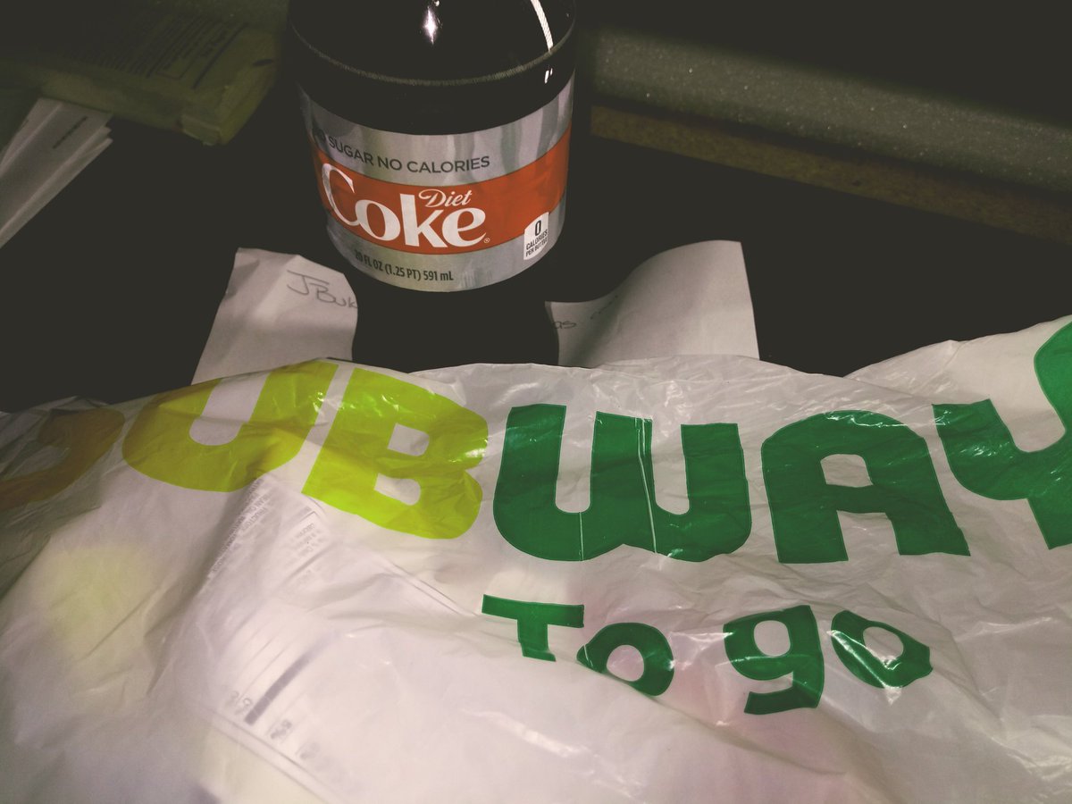 My dinner today subway sandwich chicken breast