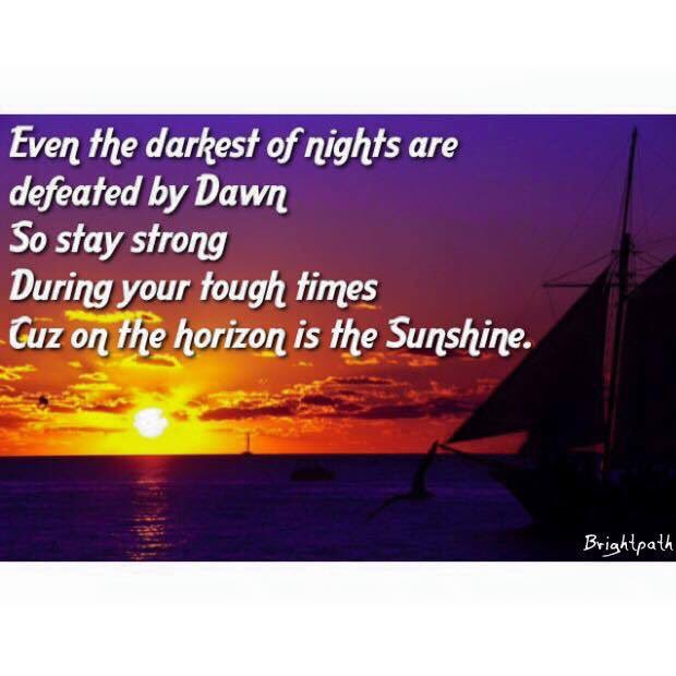brightpath333's tweet image. Even the darkest of nights are defeated by Dawn
So stay strong
During the tough times
Cuz on the horizon is the Sunshine. 🌥⛅️🌤☀️
#WorldPoetryDay2019 #WorldPoetryDay #inspirational 
#Quotes #Healing