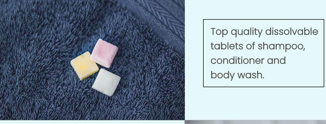 team40ICE's tweet photo. A picture of a cool Laurier based solution to plastic single use shampoo bottles in hotels! #EM203W2019 https://t.co/Cdd1NtDBPO