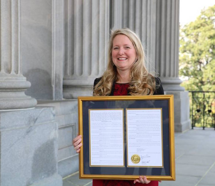 LexingtonTwo's tweet photo. .@LexingtonTwo board member @bethdbranham was recognized today at the SC State House as incoming president of @NSBAPublicEd -- and the first ever from South Carolina. Proud of her #leadership. @loveSCschools @SCSBA #Lex2pride https://t.co/p1SimCjEfN