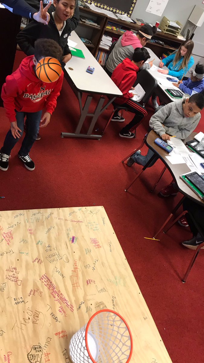 MrsMcCoy_Math's tweet photo. 7th grade had a fun basketball themed day! Reviewing probability with a game of trashketball + March Madness themed boomcards. Our class average on our probability quiz was over 80% which meant some reward time... watching live action March madness games! 💯🗑🏀🅰️ https://t.co/9fk1X9ZRIK