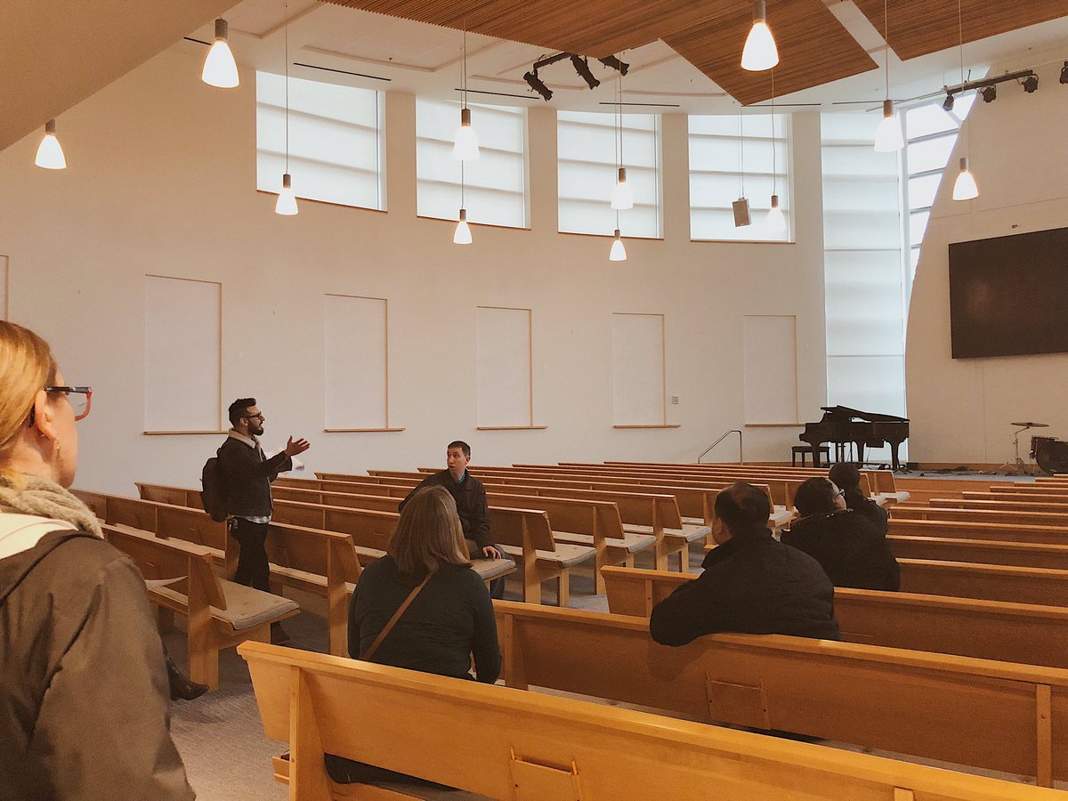 WaldonStudio's tweet photo. This morning we went on a tour of the third phase of @bayareacc ‘s building expansion. Andrew showed us the highlights of the design as well as explained lessons learned during the construction process. The expansion will be open to the public next month! https://t.co/0jHPV0Kau5