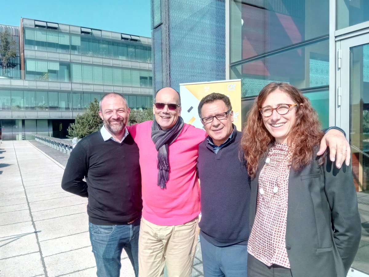 Une partie du jury du Prix de l'Initiative du crédit Agricole cette journée. Pause pour se ressourcer (CA, ESA, ESEO, ESSCA, ....)..