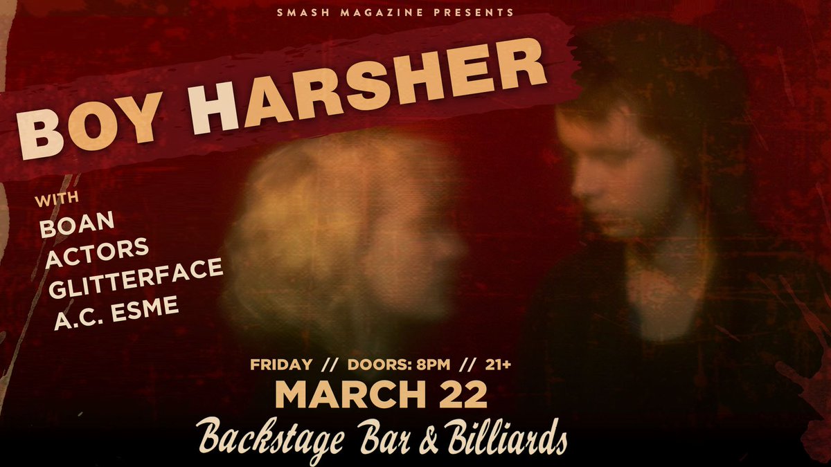 ChinHwal's tweet photo. Tomorrow! #SeeYaBackstage
FRI March 22 || @smashmagazine presents: @boyharsher #Boan #Actorsmusic #Glitterface + #acesme at @backstagebarlv
8pm || 21+
Tix: https://t.co/tXjuwDpkWa
#Vegas #live #music #concert
@smashmagteam @briansaliba @_diane_ @jonmaturell @itsalexanotsiri https://t.co/9VLcKVrpGQ