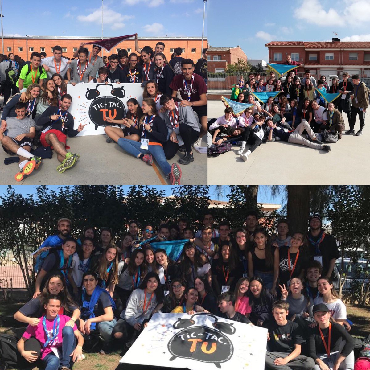 Els esplais #esplaicancolapi <a href="/esplaidelroser/">Esplai del Roser</a> @EsplailaBranca <a href="/esplailarialla/">la rialla</a> <a href="/CETeranyina/">CE La Teranyina</a> <a href="/esplaixiribec/">Esplai Xiribec</a> i <a href="/EsplaiLaTrepa/">Grup d'Esplai La Trepa</a> de la #zona12mcecc vam participar a la TrocaJove 2019 “Tic-tac, TU!” ⏰ i podem dir que va ser una gran experiència! 
#TrocaJove19 #tictactu #esplaisMCECC