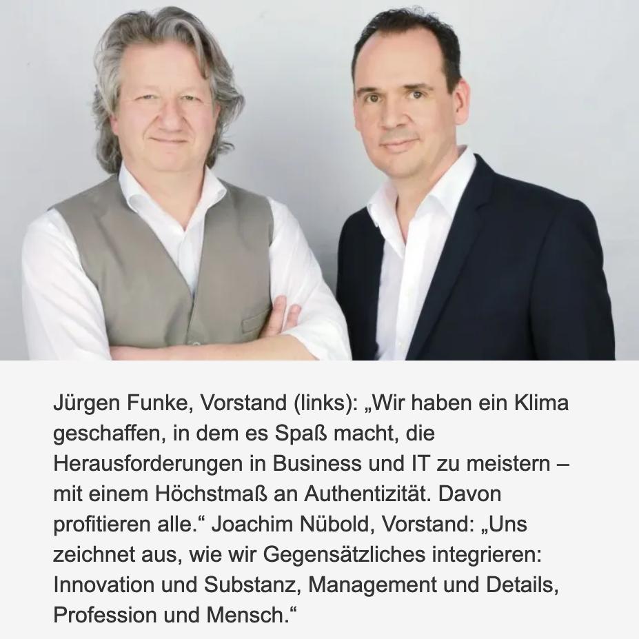 syngenio's tweet photo. Innovative IT-Lösungen &amp; 180° Feedback zum Führungsverhalten: @syngenio beschäftigt IT- &amp; Business-Consultants, Projektmanager, Softwarearchitekten, Entwickler - und wurde von #greatplacetowork zu einem der besten ITK-Arbeitgeber gekürt! https://t.co/BgsFe6Pc0u   @COMPUTERWOCHE https://t.co/ipcxgK1MGi