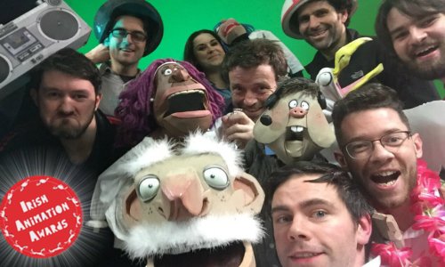 turnipandduck's tweet photo. Here are some of the amazing people who made our show Brain Freeze come to life! You are all legends! 🤩 Brain Freeze is up for two awards at this year's @IrishAnimAwards, Best VFX and Kids' Choice Best Series! #IrishAnimation #WorldPuppetryDay #TheCraic https://t.co/gpeox1UmMl