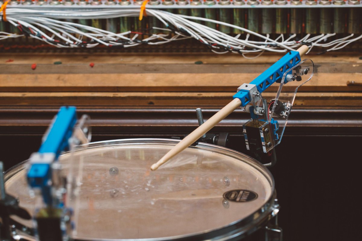 WPI's tweet photo. What do the #music, #algorithms, #coding, and sounds from #MusicalRobots have in common? "Poetry," explains Professor Jim Cocola. Read how: https://t.co/FdcyVwWLNq #WorldPoetryDay https://t.co/3lApGyVIvV
