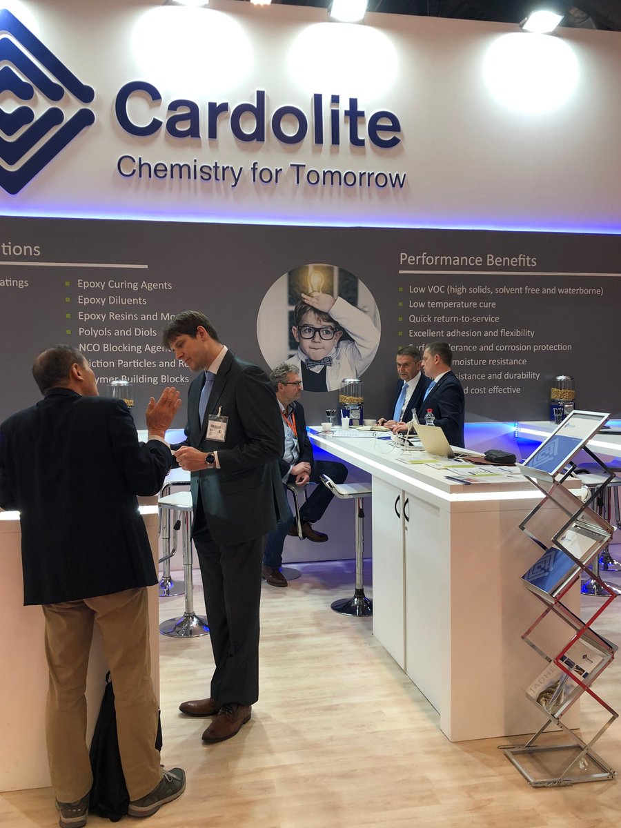 cardolite's tweet photo. Another @EC_Show in the books for Cardolite! Thank you to everyone who helped make it a success. #ECS2019 #coatingshow https://t.co/Fg5ODPBxmN