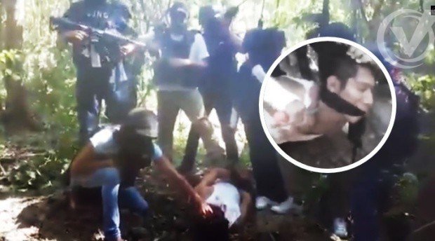 Fuerte Video) CJNG Difunde Video de Salvaje decapitación de un Zeta en Vera...