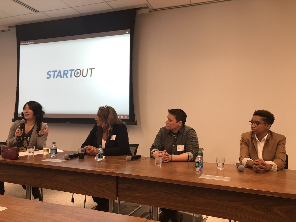 DrewSocial's tweet photo. Moving @StartOut panel last night “Celebrating Intersectionality: #Queer #Women #Entrepreneurs.” It’s amazing what we can achieve when we treat everyone equally and lift each other up! #LGBTQ https://t.co/NceDD1mqBH