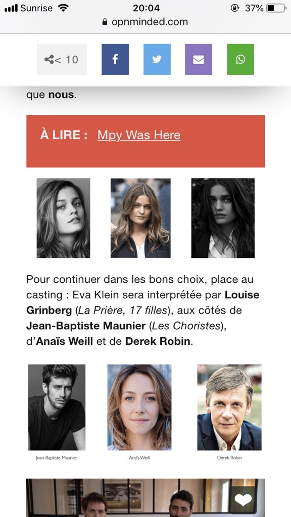 jbmsource's tweet photo. Jean baptiste sera présent dans le long métrage « Eva K. » sortie : prochainement @jbmaunier https://t.co/BYPJESZtI3