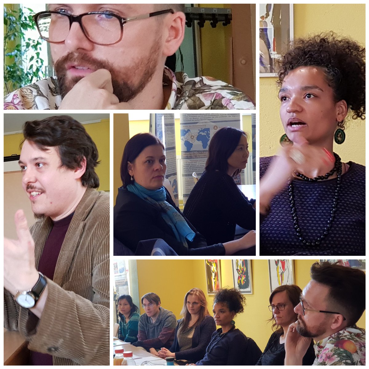 einewelthaus's tweet photo. Aufschluss- und erkenntnisreicher Fachaustausch heute am Internationalen Tag gegen #Rassismus. Diskriminierungskritisches #Diversity in Arbeitsmarktstrukturen #meets Beratungspraxis mit von Rassismus betroffenen Personen.
#entknoten #lamsa #iqservicestelle #agsa #IwgR19 https://t.co/lkDWl5DiSJ
