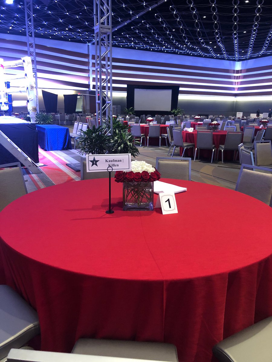 RECSATX's tweet photo. Your table awaits! #FightNight2019 is just hours away! https://t.co/u1hps6ZxyE