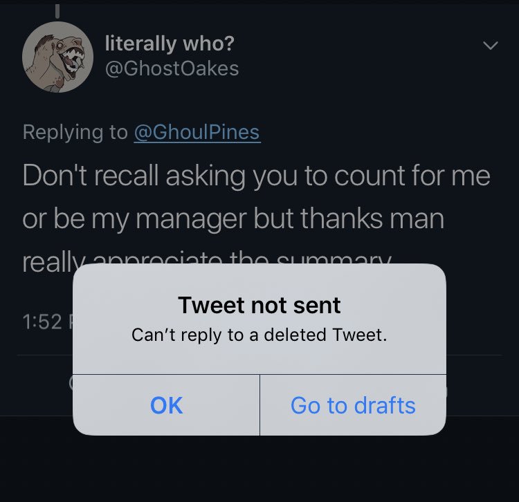 GhoulPines's tweet photo. Coward. You really can’t stand being called out on anything.
#ghostoakes #twistedteeth #kickstarterscam #commissionbacklog #artistsbeware https://t.co/noWbP4JsrF