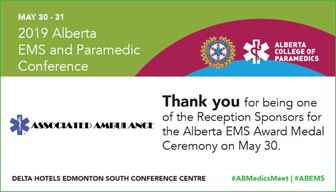 EMS_Associated's tweet photo. Associated Ambulance is proud to be supporting the Alberta EMS Exemplary Service Medal Awards Ceremony https://t.co/OPSdo1kJYX