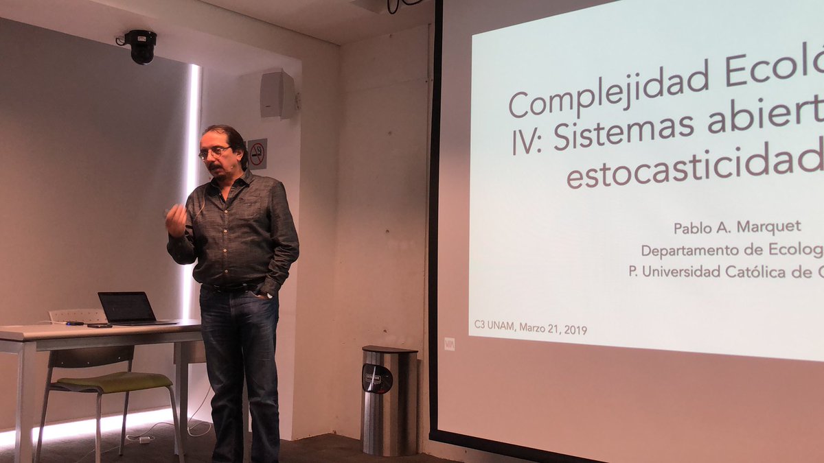 C3UNAM's tweet photo. #C3Academia #C3Invitados #C3UNAM COMIENZA EL CICLO "TÓPICOS EN ECOLOGÍA DE LA COMPLEJIDAD". Pablo A. Marquet de la @ucatolica y @C3UNAM presenta Complejidad Ecológica IV: sistemas abiertos y estocasticidad en ecología.

Streaming: https://t.co/v16VXwqrrd https://t.co/hwNA5bJBBE
