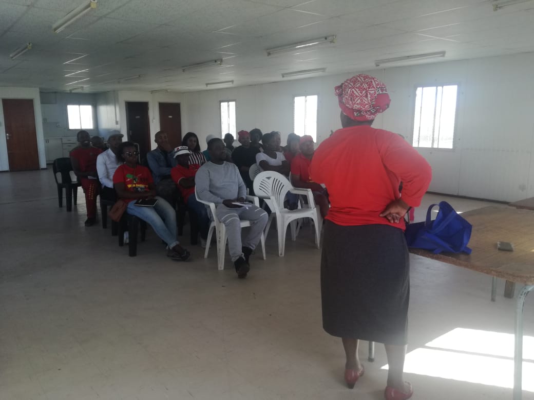 EFFCT_Ward92's tweet photo. @EFFCT_Ward92 @EffCape @EFFWesternCape_ @EFFSouthAfrica had an IEC Party Agents Manifesto and EFF Election's Manifesto Induction today @khayelitsha B hall, conducted by mama uPhumla and KG. @Julius_S_Malema @GardeeGodrich https://t.co/15KWdRjoLE