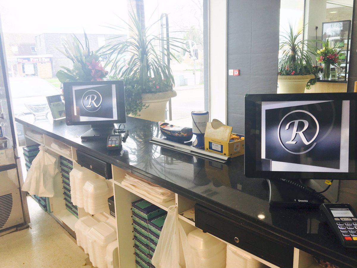 PBA_service's tweet photo. Installed today at Ruddys Fish And Chip Shop, Hucclecote, Gloucester. 2x15inch touch screens tills with intergrated pdq terminals running Pba Sensepos software #chipshoptills #eposgloucestershire #tillsgloucestershire https://t.co/WvirEyYvRq