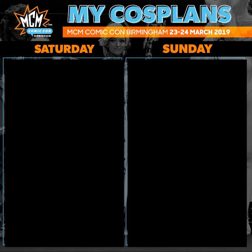 MCM Comic Con on X: Have cosplay plans for MCM Birmingham Comic Con? Share  them with us using our handy dandy template below! #mcmcomiccon   / X