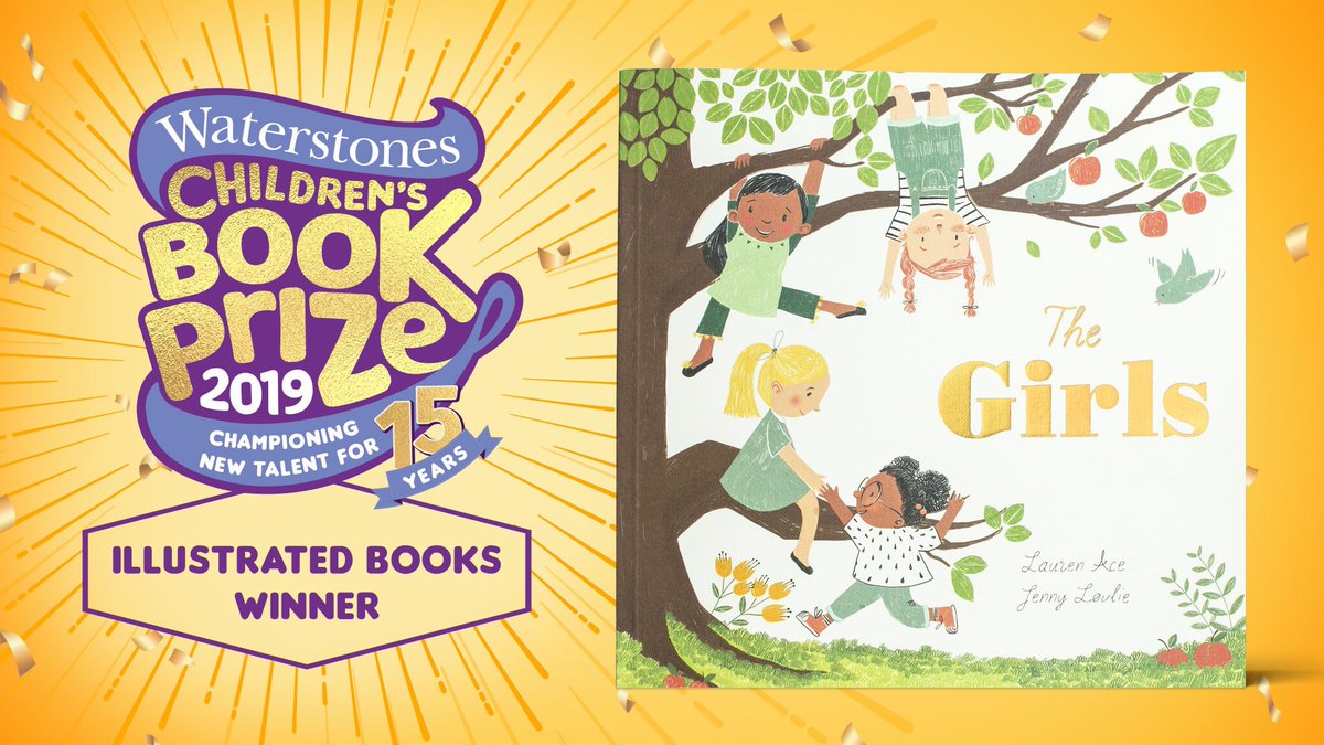 Many congratulations to @LaceyPR and <a href="/JennyLovlie/">Jenny Løvlie</a> for winning the #WCBP19 Illustrated Books prize for their beautifully told tale of friendship, The Girls. waterstones.com/book/the-girls…
