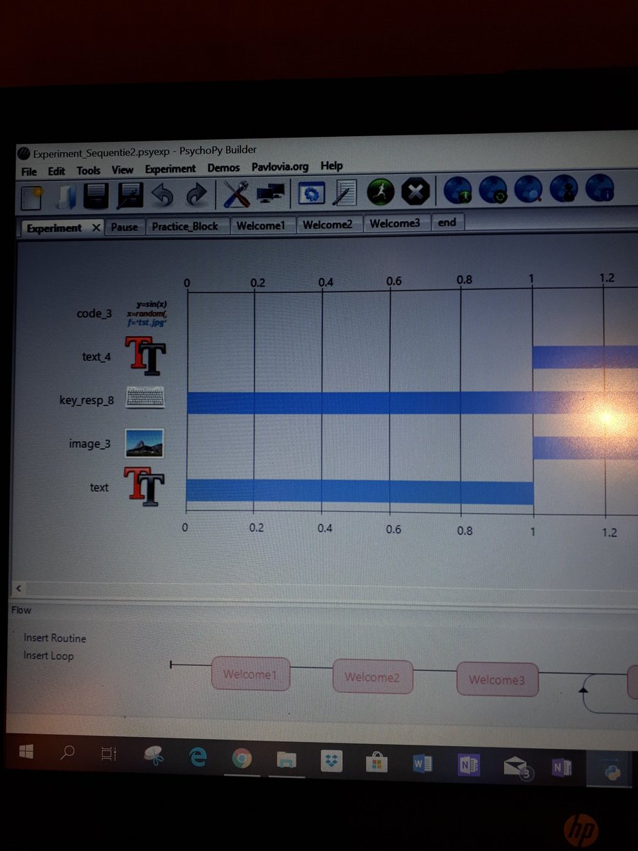 HeymansInne's tweet photo. Onderzoek doen voor je masterthesis betekent ook leren werken met nieuwe programma's. #PsychoPy #HaatLiefdeVerhouding #masterMPC https://t.co/mIlBiLwN78