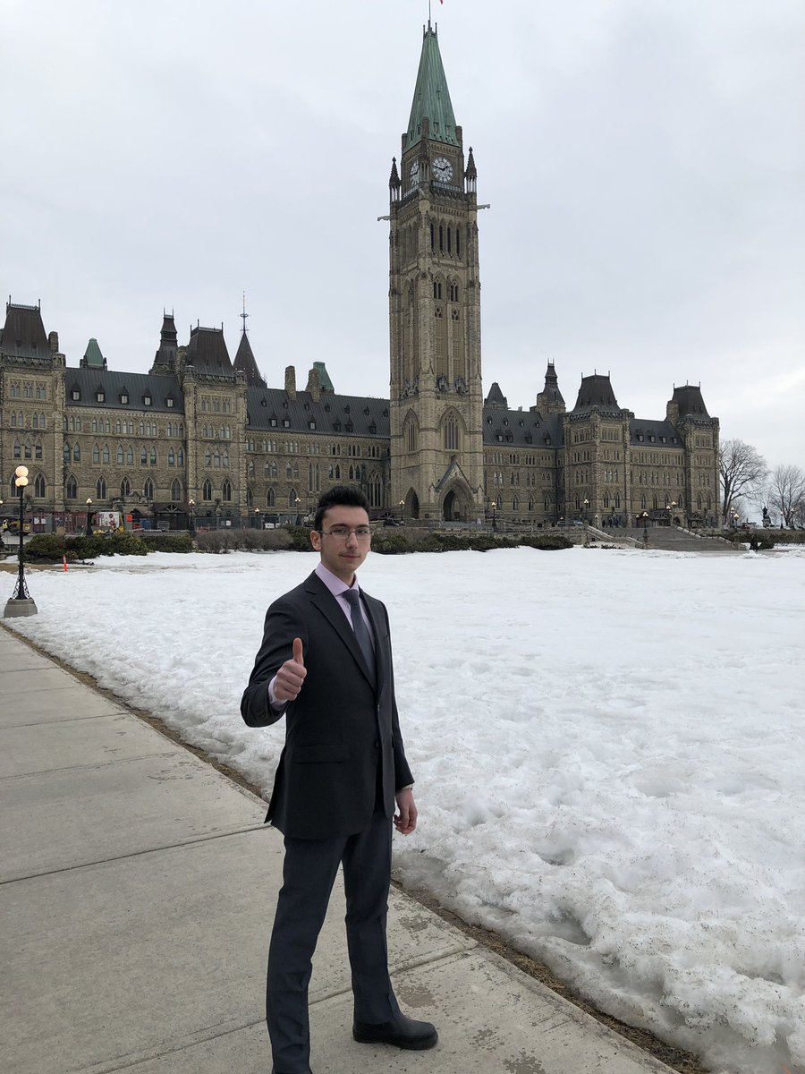 Ryan is getting real insight into Canadian Politics thanks to his placement with <a href="/PierrePoilievre/">Pierre Poilievre</a> at Parliament Hill.