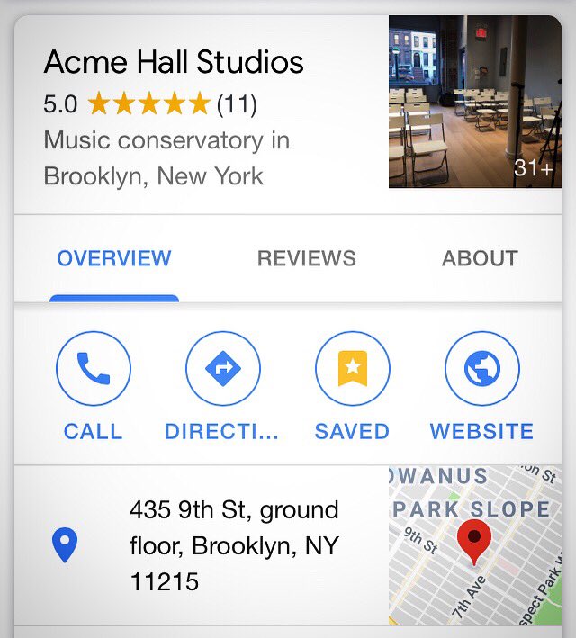 Wow, 11 five-star reviews on Google!! Thanks to our lovely students and recording clients for taking the time to share their Acme experiences.