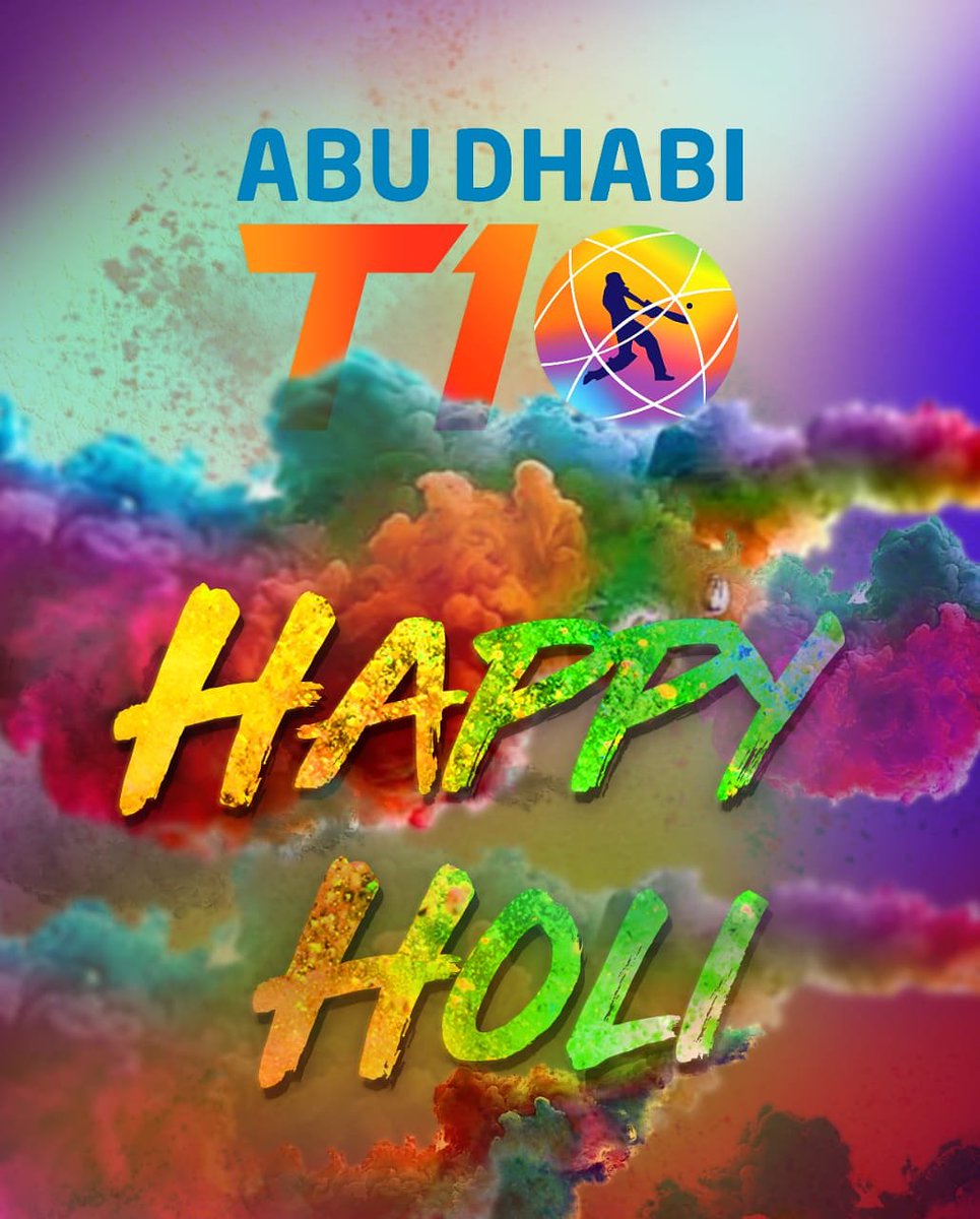 mulktweets's tweet photo. Enjoy the festival of colours!!! Happy Holi to all our fans!!! #InAbuDhabi #AbuDhabiT10 #t10league #khelbadalgayahai https://t.co/aA497IJlqd